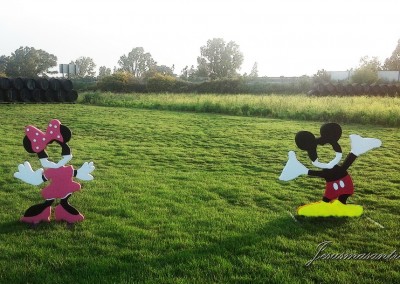 Escultura Móvil Mickey-Minnie Mouse-Jesusmasantra